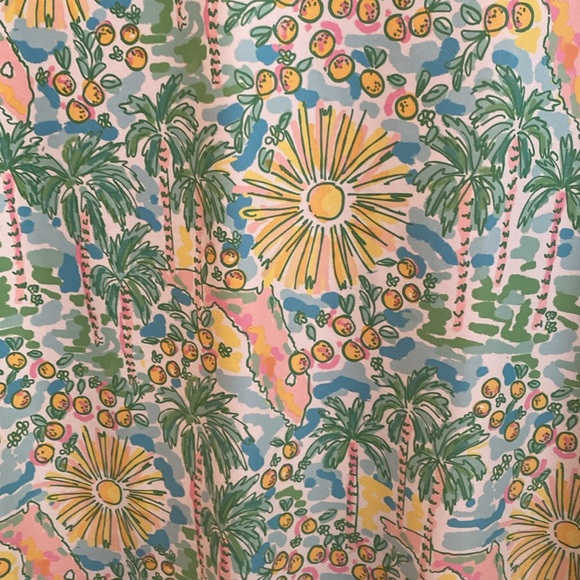 Smith & Quinn Florida dress with citrus and palm trees M - Picture 2 of 2